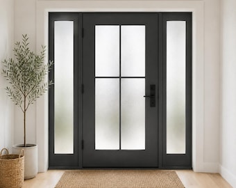 Heat Block UV Frosted Window Film Custom Cut Static Cling – Privacy Office Kitchen Bathroom 12x24 24x48 48x60
