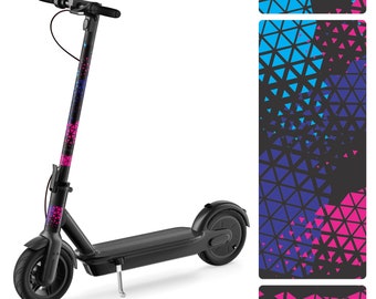 Electric Scooter Decal Wrap Skin, Self-Adhesive Vinyl Frame Protection, Scratch and UV Shield