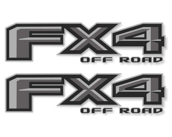 FX4 Off Road Gray Metallic Decal Ford F-150 F-250 F-350 (2015-2018) Replacement Bedside Sticker
