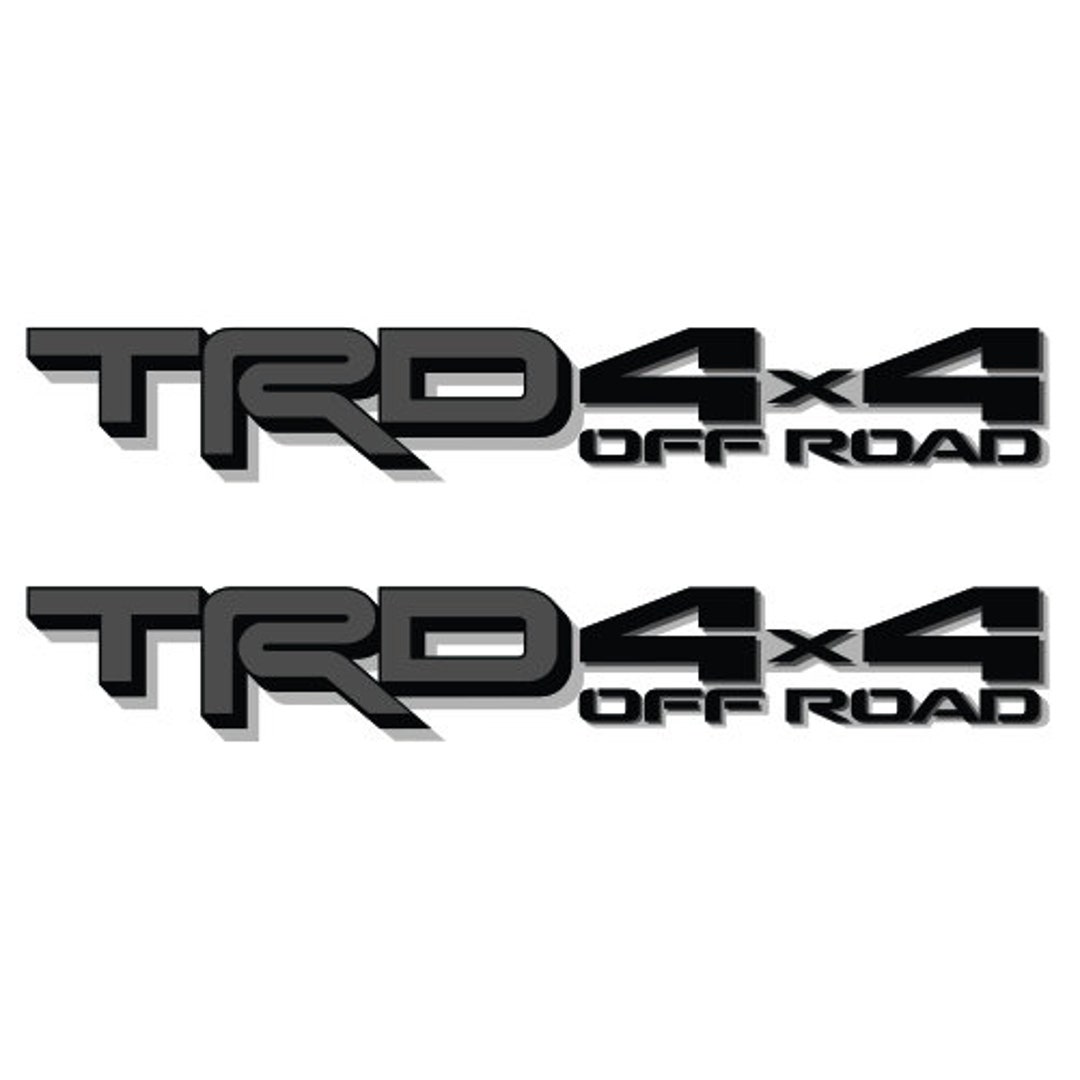 2X GOLD HOOK TRD 4x4 off Road Decals for Toyota Tundra New Model