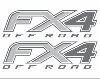 FX4 Off Road Gray Silver Decal Ford F-150 F-250 F-350 (2012-2016) Super Duty Replacement Bedside Sticker