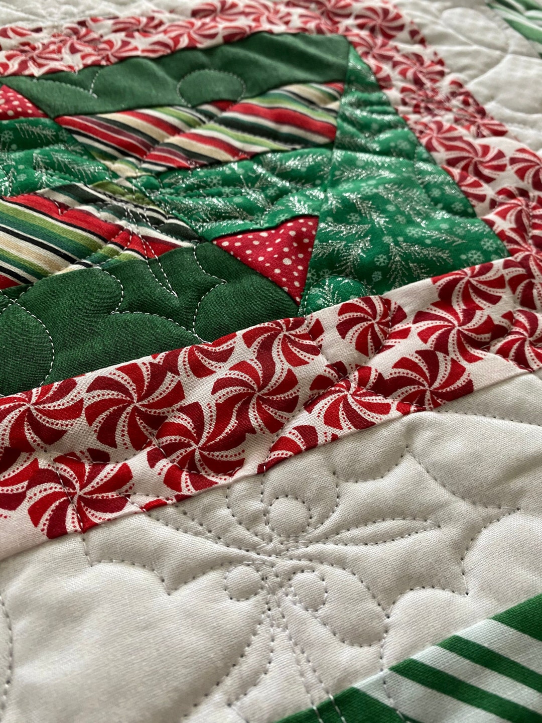 Enchanted Stripes Quilted Table Runner NCU0NXD289