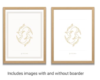Boho Astrology Signs Wall Print