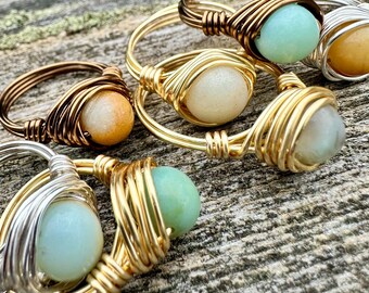 Amazonite Ring