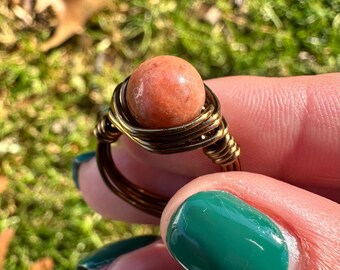 Red Earth Jasper Ring