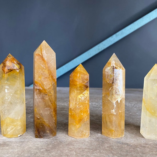 Golden Healer Quartz, Golden Healer Point, Golden Healer Tower