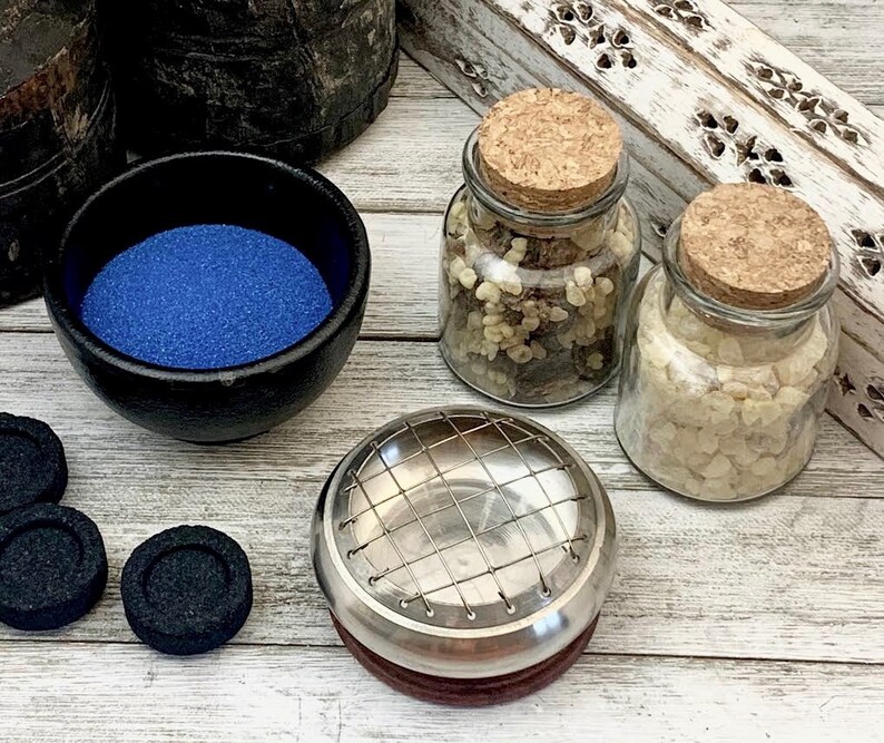 Resin Incense Kit Resin Incense Burner 8 oz Ritual Sand Etsy