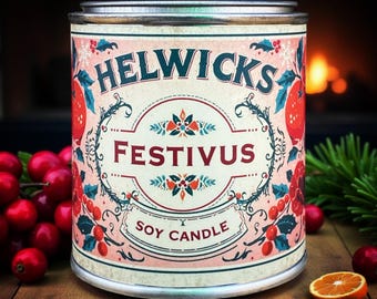 Festivus Candle,  Mandarin Cranberry, Soy Candles, Holiday Candles