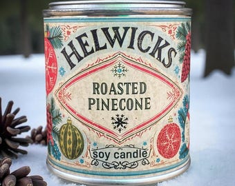 Roasted Pinecone Soy Candle: Holiday Scent with Sandalwood & Vanilla