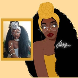 Portrait/Illustration numérique personnalisé
