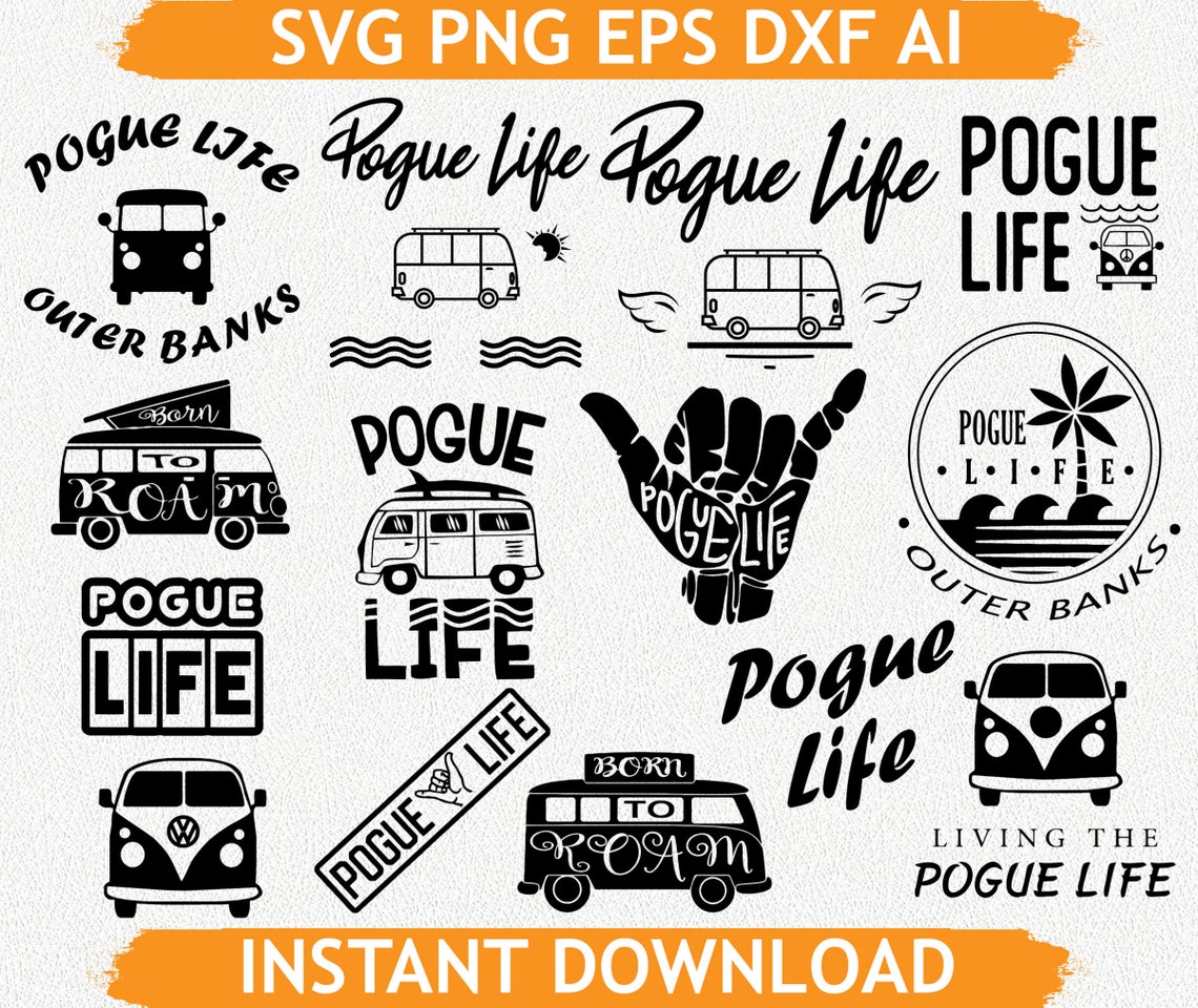 Pogue life svg Pogue life eps Pogue life png Outer Banks Etsy