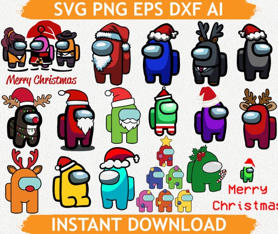 Download Big bundle Christmas astronaut svg Cricut among eps png | Etsy