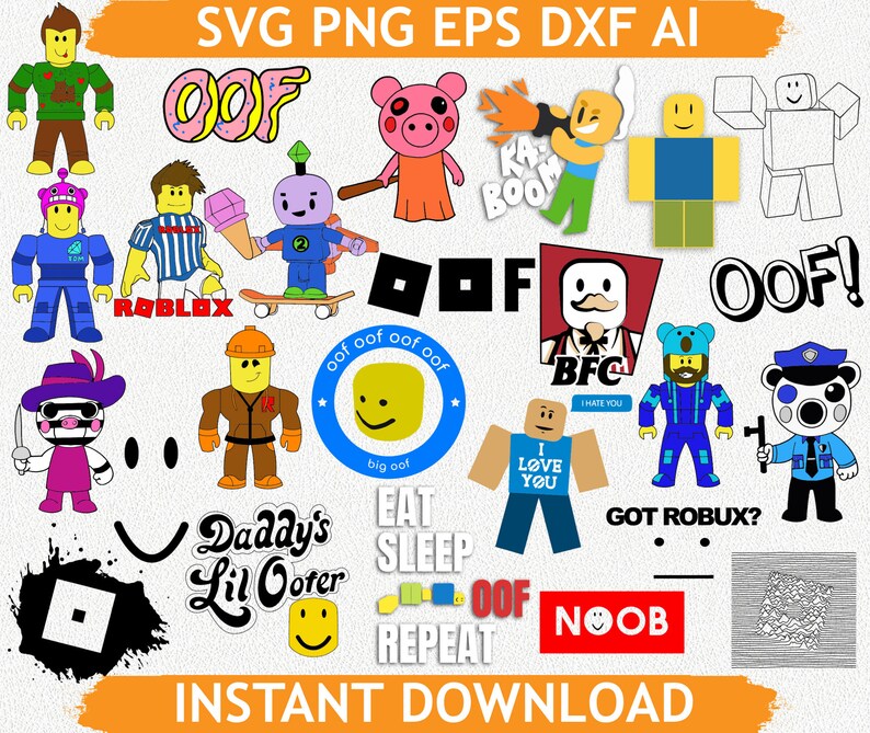 Download Big robot svg eps dxf ai Silhouette Vector roblox File | Etsy Download Big robot svg eps dxf ai Silhouette Vector roblox File | Etsy