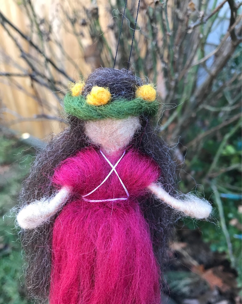 Needle felted woodland fairy