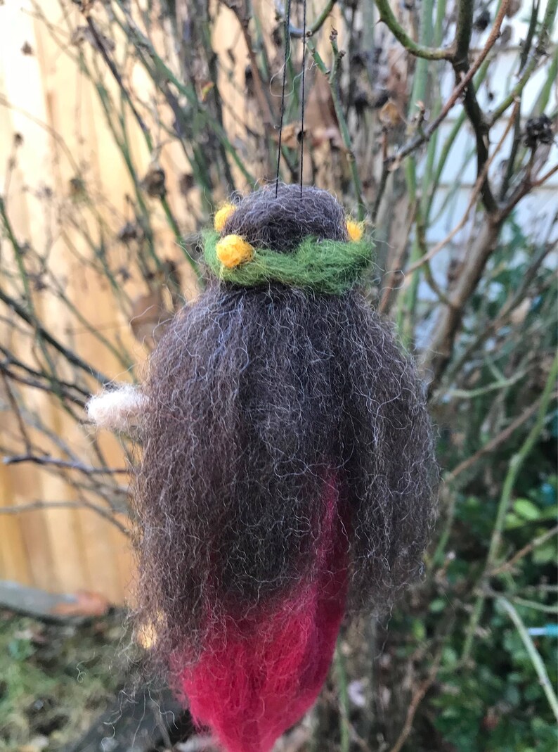 Needle felted woodland fairy