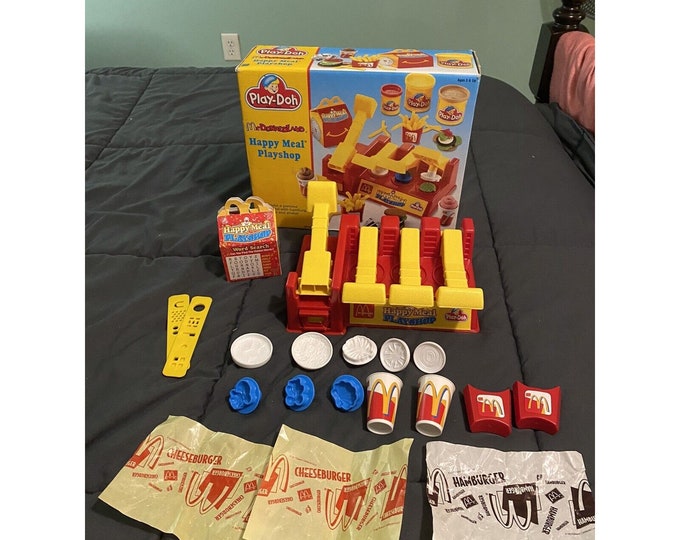 Playdoh Mcdonald's HAPPY MEAL Set Mcdonaldland Etsy