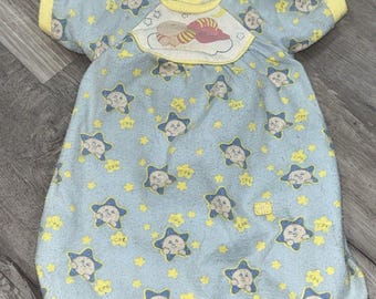 1990s Cabbage Patch Transitional Preemie Doll Gown Bunting  Hasbro Clothes HTF