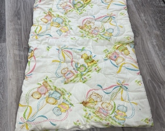 Vintage Dundee Shirt Tales Baby Blanket Comforter Sleeping Bag 80s Nice HTF MINT
