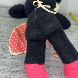 1950s Minnie Mouse Plush Stuffie Doll Walt Disney Distributing Co Vintage 12” image 10