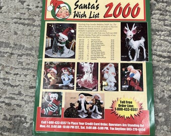 HTF ANNALEE Doll Santas Wish List 2000 CHRISTMAS Product Guide & Prices