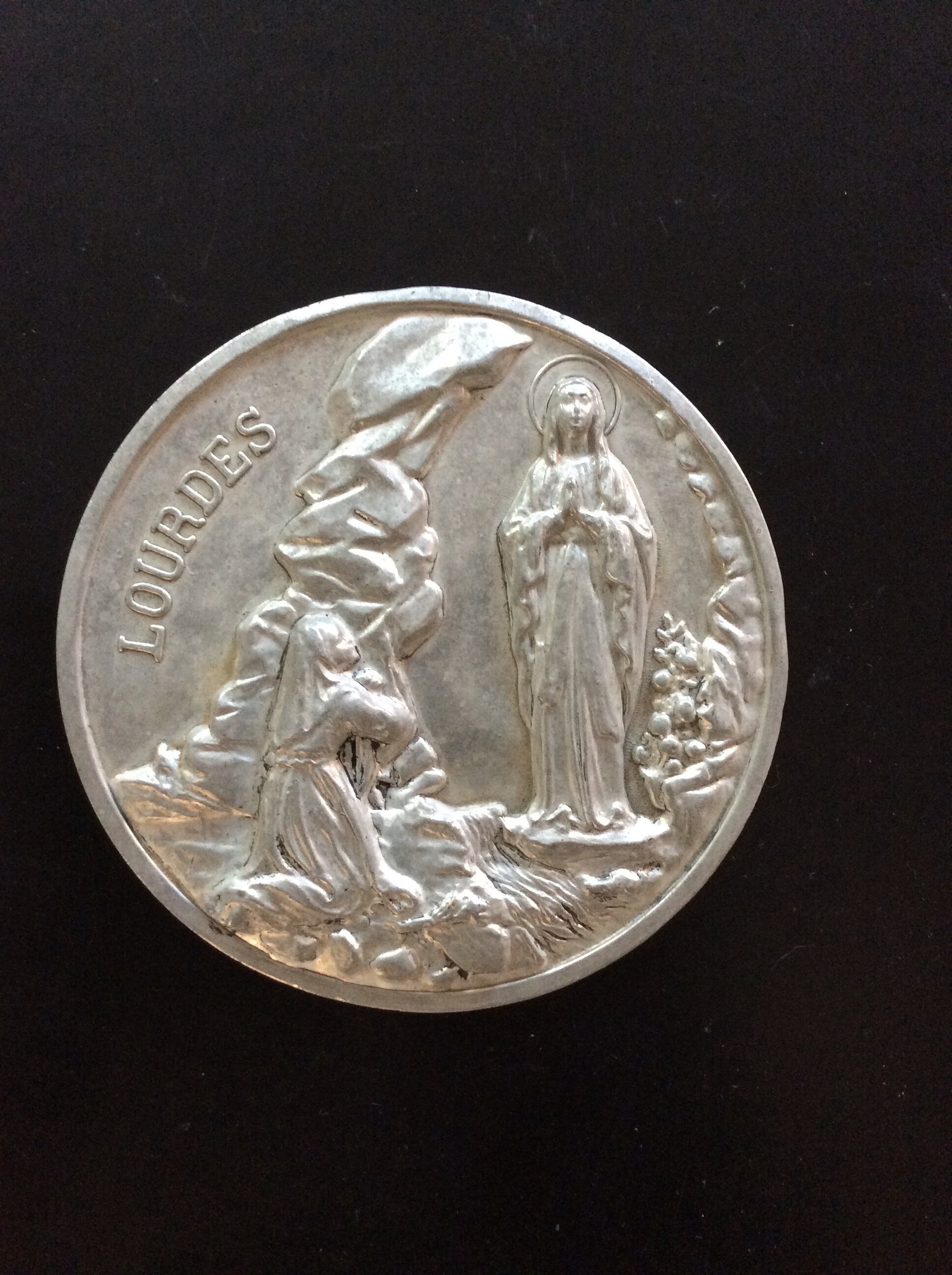 Sainte Lourdes, Plaque Ronde en Aluminium, Légère