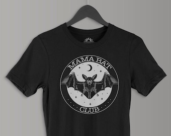 Mama Bat Club Camicia / Goth Abbigliamento Donna / Goth Mom / Punk Mom / Heavy Metal Mom / Rock Mom / Alternative Mom / Mother's Day Gift
