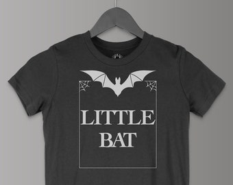Kleine vleermuis peuter shirt | Gothic kinderkleding | Gotische kinderkleding | Gothic Kinderen | Gotische kinderen | Horror kinderkleding | Punk kinderkleding