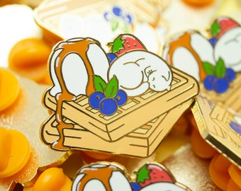 Waffle Kitty, Hard Enamel Pin