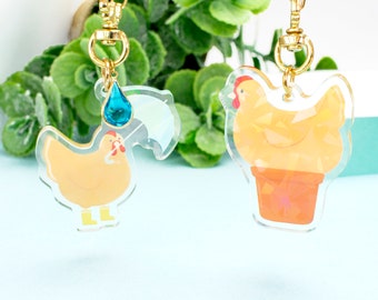 Cheeky Chicken, Acrylic Charms