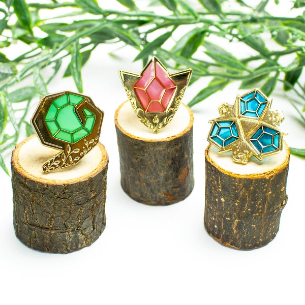 Guardian Stone Set, Nålar i hård emalj.