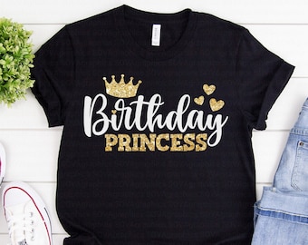 Download Birthday Princess Svg Etsy