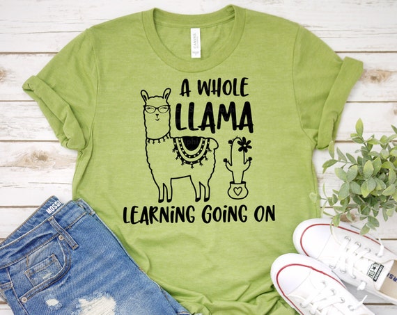 Download A Whole Llama Learning Going On svg Teacher svg Back to | Etsy