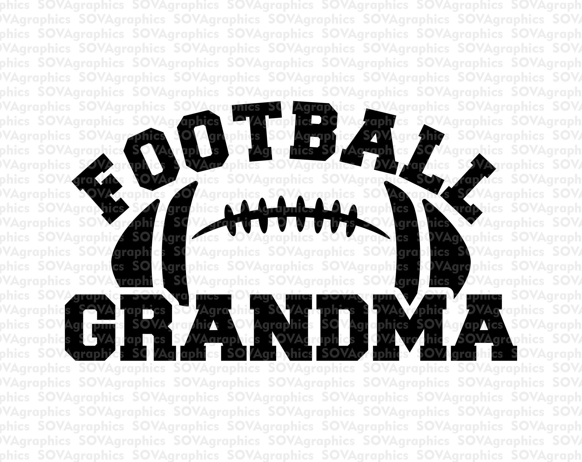 Football Grandma svg Football Grandmother svg Football svg  Etsy