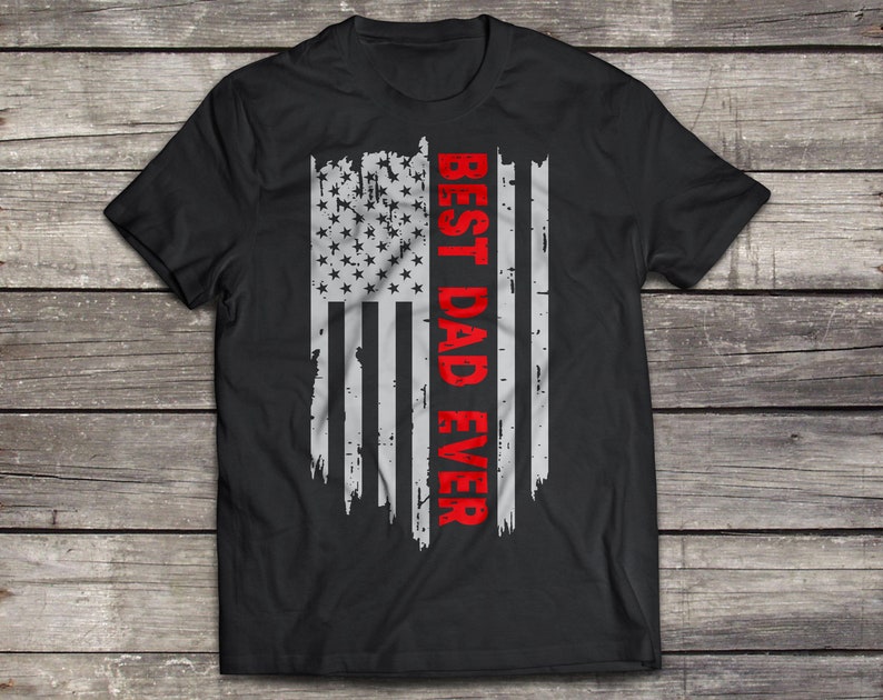 Download Best Dad Ever svg Father's Day svg USA Flag svg Grunge | Etsy