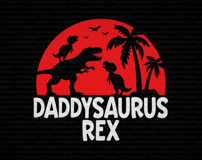 Daddysaurus Rex svg Dad T-Rex svg Daddy Dinosaur svg - Etsy België