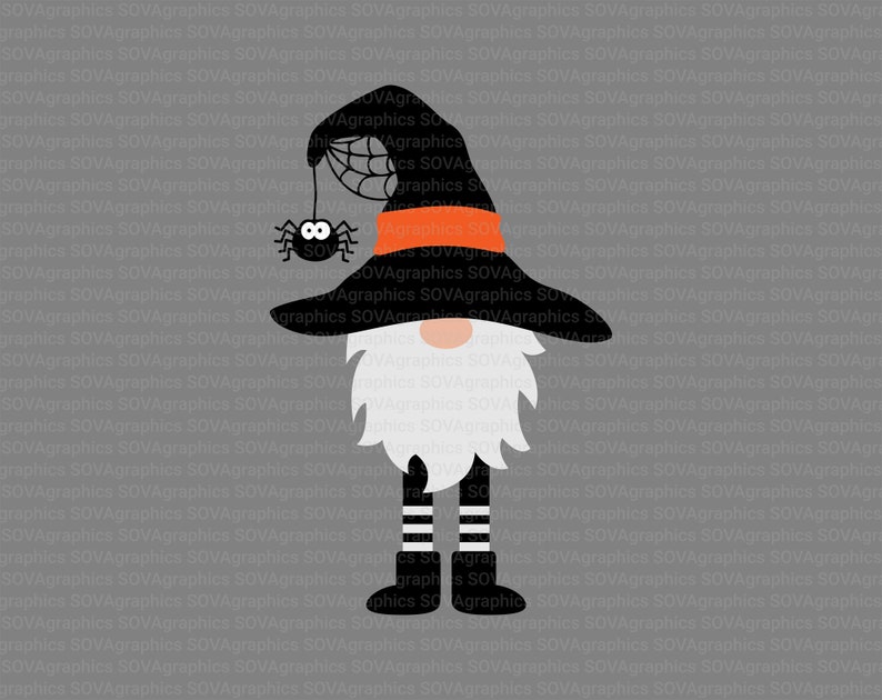 Download Halloween Gnome svg Wicked Gnome svg Spooky Gnome svg | Etsy