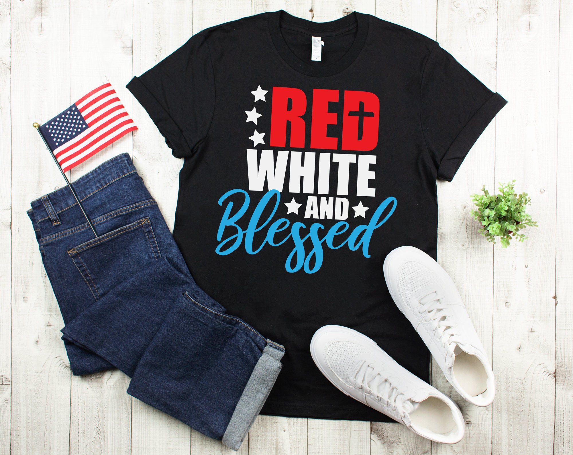 Download Red White And Blessed Svg Patriotic Svg Memorial Day Svg Etsy
