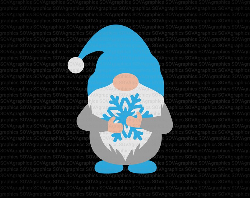 Download Gnome svg Winter Gnome svg Gnome with Snowflake svg Nordic ...