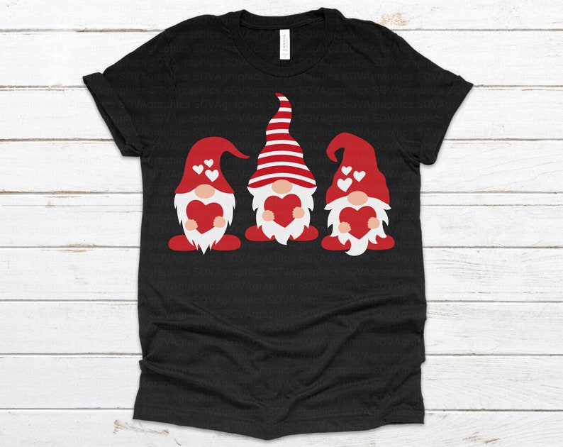 Download Three Gnomes svg Valentines Day svg Gnomes with Hearts svg ...