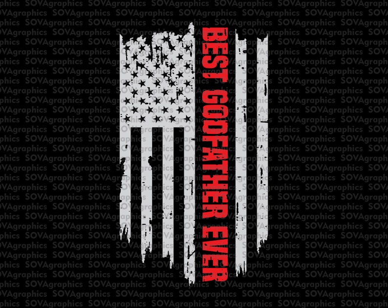 Download Best Godfather Ever svg Father's Day svg USA Flag svg | Etsy