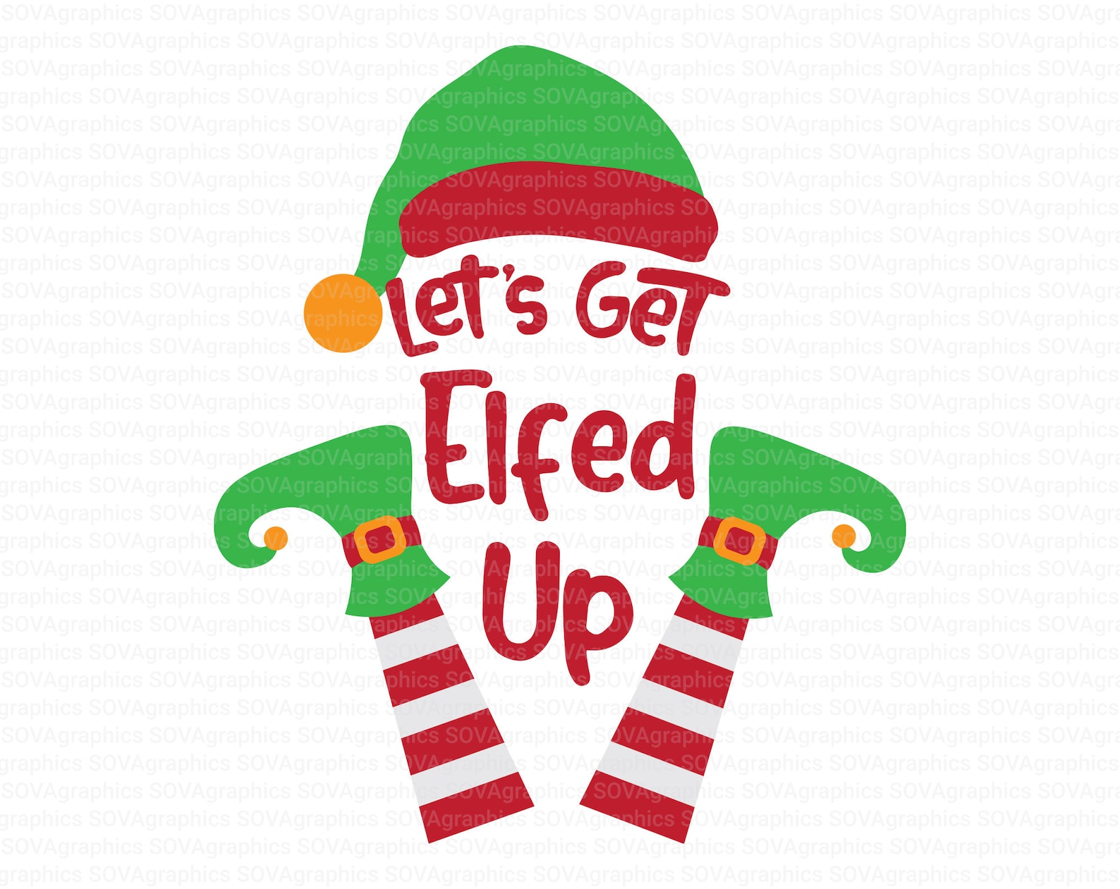 Lets Get Elfed Up svg Elf svg Christmas svg Christmas Elf | Etsy