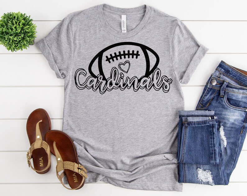 Cut File Team svg Football svg Cardinals svg Download Cardinals Team svg png Cardinals Mascot svg dxf Printable Silhouette Cricut