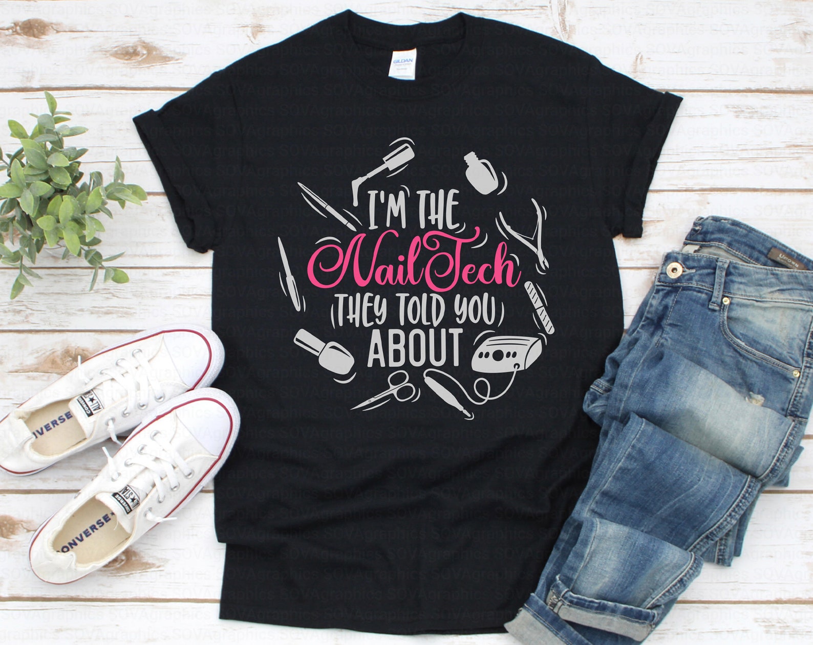 Nail Tech svg I'm The Nail Tech They Told You About svg | Etsy