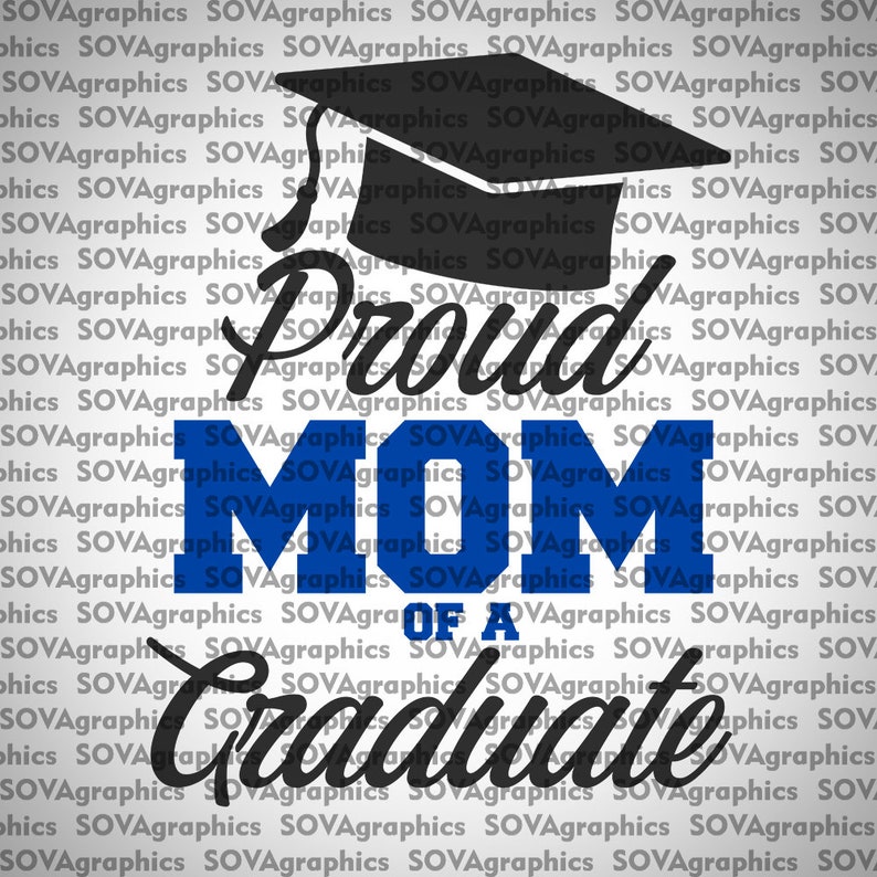 Download Proud Mom of a Graduate svg Mom graduate svg esp dxf | Etsy