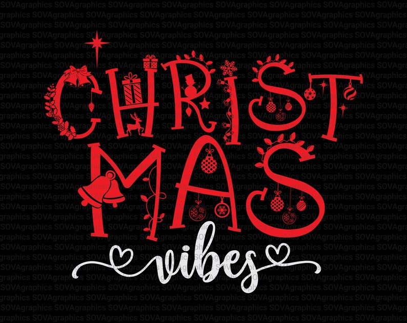 Download Christmas Vibes svg Christmas svg Merry Christmas svg | Etsy