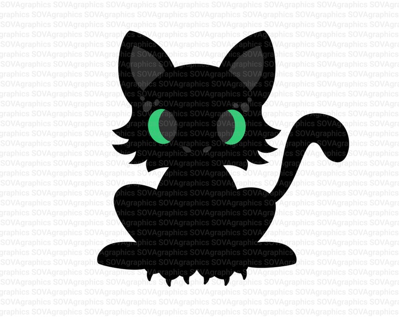 Download Black Cat svg Dragon svg Halloween svg Cat svg Balck | Etsy