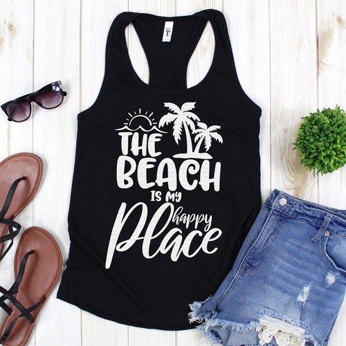 Beach SVG the Beach is My Happy Place SVG Summer SVG - Etsy