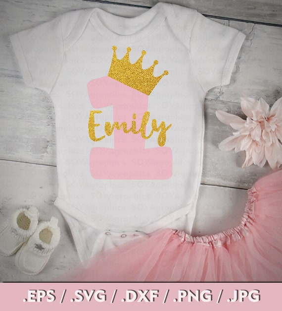 Download First Birthday Svg 1st Birthday Svg One Year Old Svg Eps Etsy