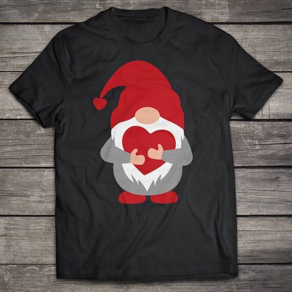 Download Valentines Day Svg Gnome With Heart Svg Gnome Svg Valentine Etsy
