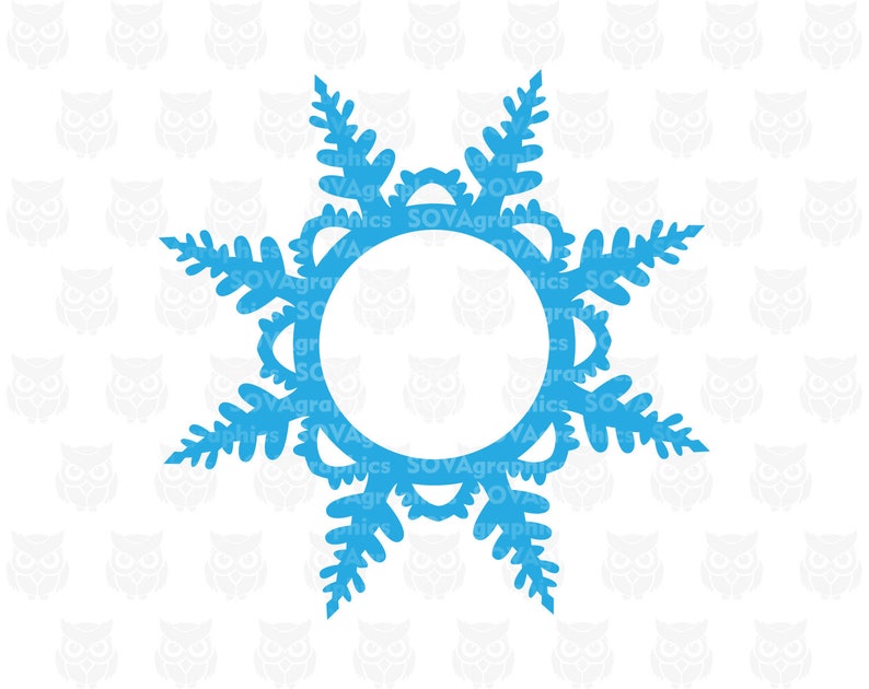 Download Snowflake svg Monogram svg Winter svg Christmas svg Snow ...